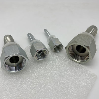 24211 Metric Hose Adapters Crimp Hydraulic Ferrule Quick Coupler ORFS Female Flat Seat