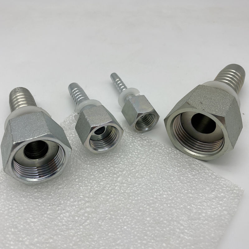 24211 Metric Hose Adapters Crimp Hydraulic Ferrule Quick Coupler ORFS Female Flat Seat